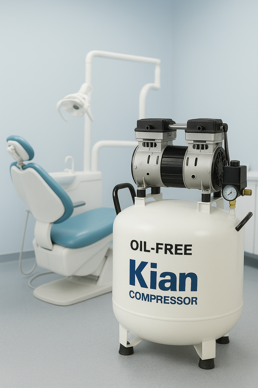 چطور انتخاب کمپرسور اویل‌فری مناسب، عمر یونیت و دستگاه‌های دندانپزشکی شما را افزایش می‌دهد